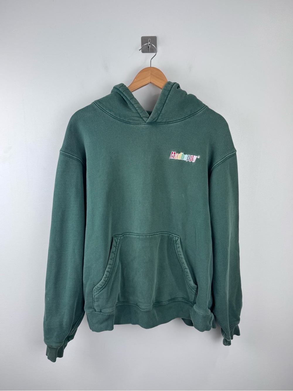 Madhappy Women Green Logo Hoodie Sweater Size Small